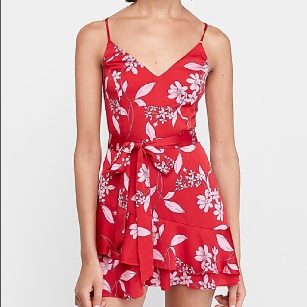 Express Floral Skort Romper
